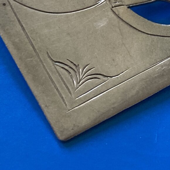 Vintage De Marcay Brooch Sterling Silver Pin Modernist Pierced Western Flower - Picture 9 of 13